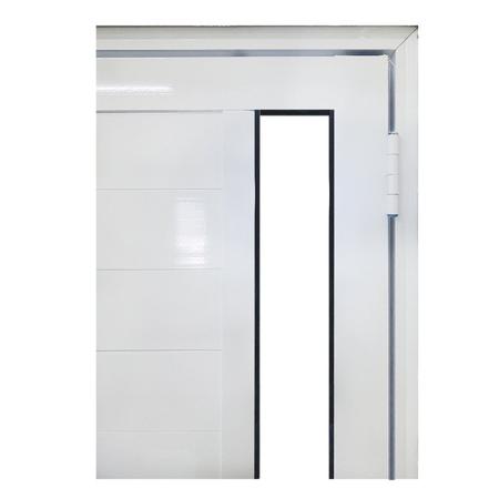 Imagem de Porta Lambril de Alumínio Direita 210 x 80cm com Visor Linha Veneza Esquadrias Bergamo