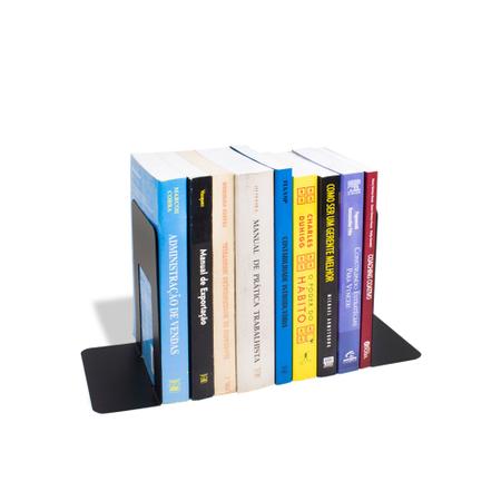 Imagem de Porta Livros Aparador De Livros Organizador Decoração Em Aço