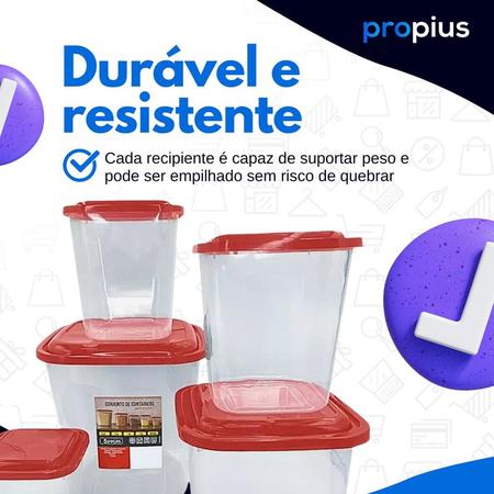 jogo porta mantimentos Pote Hermético transparente tipo sorvete com trava  dupla 2,2L - giotto - Porta mantimentos - Magazine Luiza