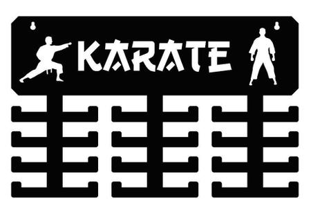 Imagem de Porta Medalhas Esporte Karate 24 Suportes