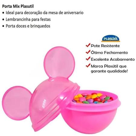 Imagem de Porta Mix Mini Lembrança Minnie Disney 6 Unidades - Plasútil
