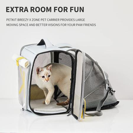 Imagem de Porta-mochilas Cat PETKIT Soft-Sided para gatos grandes