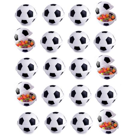 Imagem de Porta Objetos e Lanches Bola de Futebol Plasútil Kit com 20
