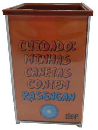 Organizador de Mesa Porta Lápis e Canetas Naruto Shippuden Anime e