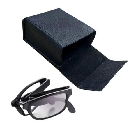 Imagem de Porta Oculos Preto Case Estojo Óculos Leitura Multi Uso