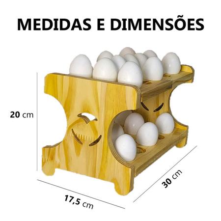 Imagem de Porta Ovos Para 30 Unidades - Coração Redondo Circular