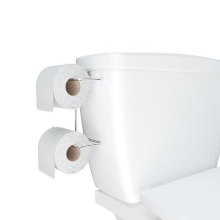 Imagem de Porta-papel higiênico acopla caixa do vaso sanitário não cai