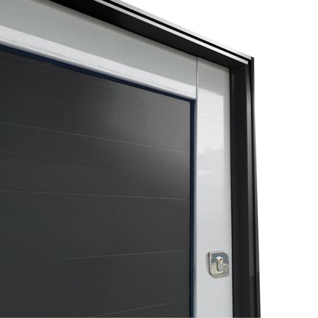 Imagem de Porta Pivotante Lambril com Puxador Lado Direito Elite 216x150 Mix Preto