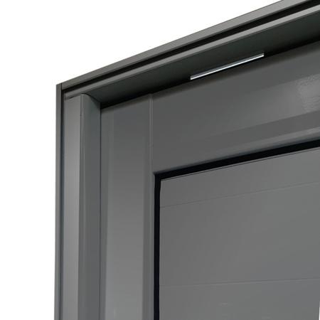 Imagem de Porta Pivotante Lambril Premium com Puxador Lado Esquerdo Elite 216x130 Cinza