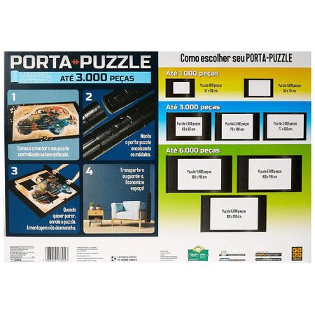 Porta Quebra-Cabeça Até 3000 Peças - Grow - Porta Puzzle / Quebra Cabeça - Magazine  Luiza