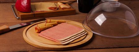 Imagem de Porta queijo em bambu e policarbonato - 2 pçs