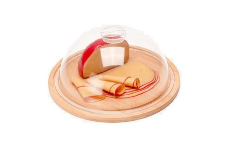 Imagem de Porta queijo em bambu e policarbonato - 2 pçs