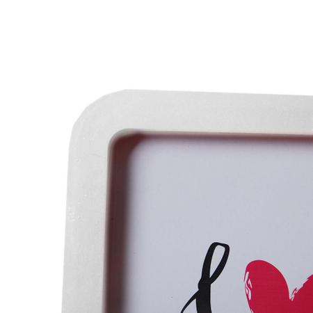 Porta Retrato 10X15 Vertical Love 1065Br - Square Center Imagem de Porta Retrato 10X15 Vertical Love 1065Br