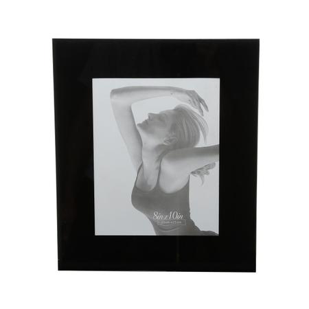 Imagem de Porta-retrato 13 x 18 cm de vidro Preto Prestige - 9467