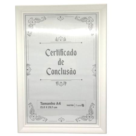 Imagem de Porta retrato Certificado de Conclusão A4 - RIO MASTER FRAME