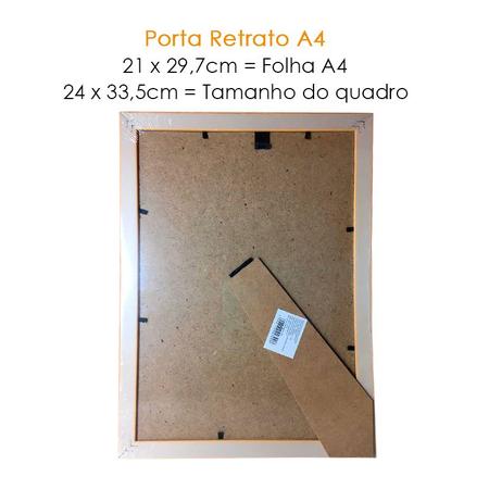Imagem de Porta-Retrato De Plástico 24X33cm Moldura Rosa