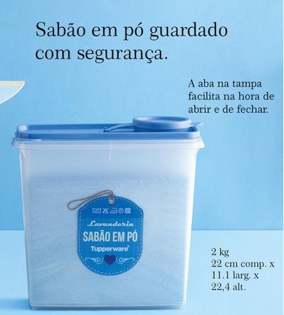 Imagem de Porta Sabão em Pó  Modular 2kg  Tupperware  Multiuso