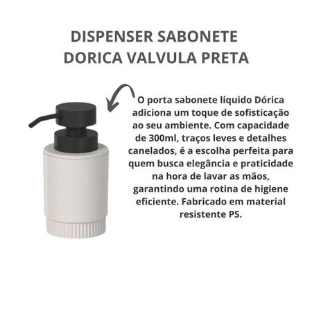 Imagem de Porta Sabonete Válvula Pump Liquido Bege Banheiro Ou