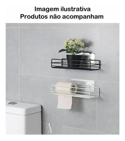 Imagem de Porta Shampoo Sabonete Suporte Adesivo Parede Banheiro