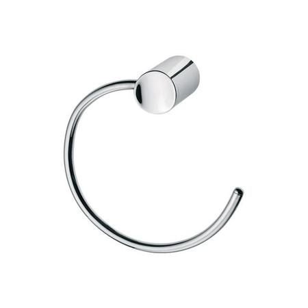 Porta Toalha Argola Single Cromado Docol 00158006 Imagem de Porta Toalha Argola Single Cromado Docol 00158006