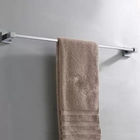 Imagem de Porta toalha toalheiro banho 60cm vogue luxo aço inox cromado