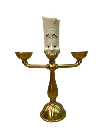 Imagem de Porta Vela Resina Candelabro Lumière A Bela E A Fera Disney