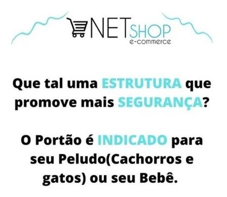 Imagem de Portão Pet Cães Cachorro Grade Segurança Bebês 78 A 122cm