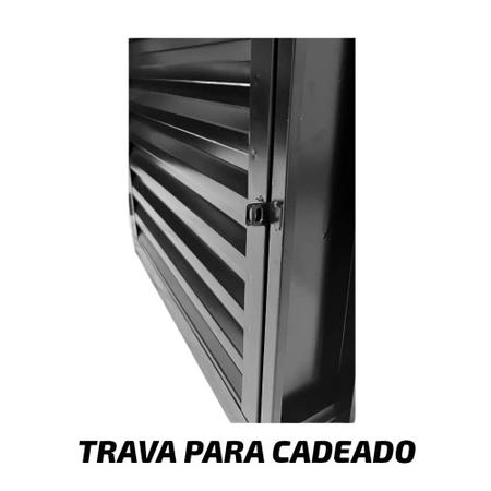 Imagem de Portinhola Porta Alçapão Abrigo Ventilado 60x60 De Aço Laminado Preto Resistente Para Telhado Laje Água Luz Sótão