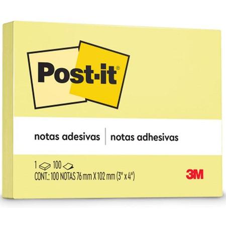 Imagem de POST-IT Amarelo 76MM X 102MM 100 Folhas 3M