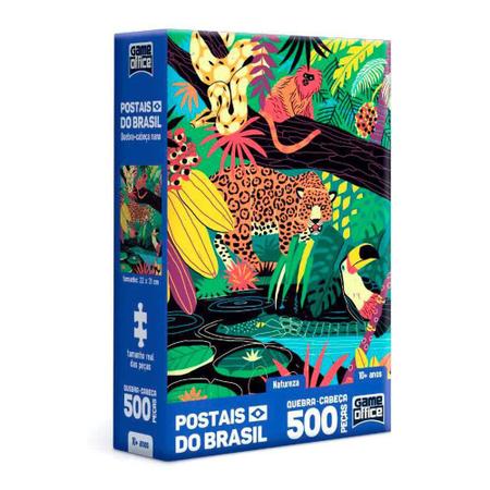 Imagem de Postais Do Brasil Natureza Quebra-Cabeça 500 Peças Toyster