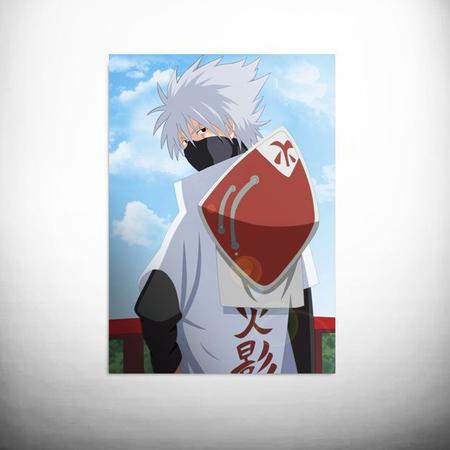 Poster Adesivo Anime Naruto Kakashi Hokage - Cogumelo Corp