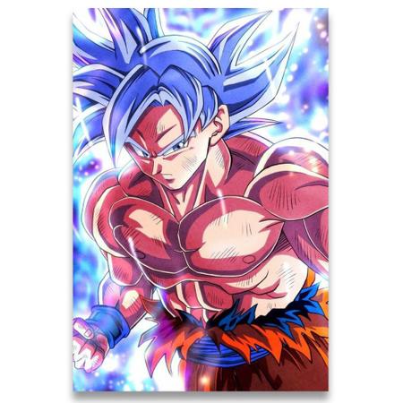 Quadro Decorativo Dragon Ball Z Goku Super Sayajin 5 Peças M20