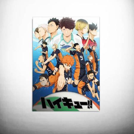 Quadro anime Haikyuu personagens 1 peça