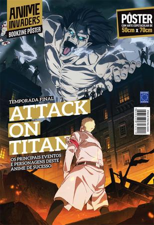 Big Poster Anime Attack On Titan LO011 Tamanho 90x60 cm