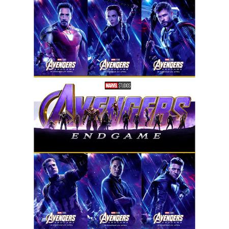 Pôsteres do Filme Avengers End Game 21 Artes em MDF 3mm 28X40cm - Photocjo  Arte e Design - Pôster - Magazine Luiza