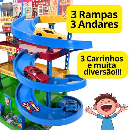 Pista Posto De Gasolina Carrinho Brinquedo Infantil Corrida - Pais e filhos  - Pistas de Brinquedo - Magazine Luiza