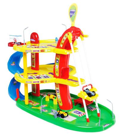 Pista Playset Infantil Posto Corpo de Bombeiros Carrinho e Helicóptero  Brinquedo Map Toys - Camilo's Variedades