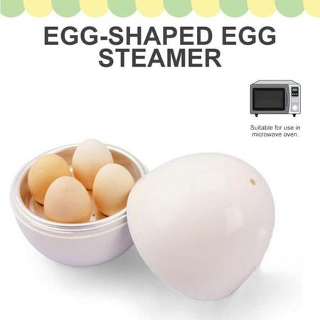 Imagem de Pote Cozedor de Ovos Cozidos Portátil Cozinha à Vapor Egg Cooker Para Microondas Prático