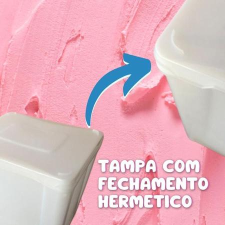 Pote De Plastico Grande Com Tampa - Kit 03 Peças - Nova Pack Imagem de Pote De Plastico Grande Com Tampa - Kit 03 Peças