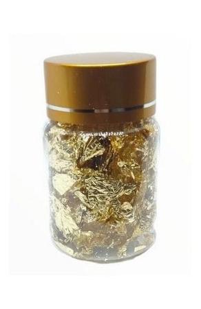 Imagem de Pote Grande Folha Ouro Prata Bronze Encapsulamento Acrigel