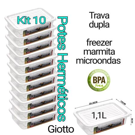 pote lancheira infantil hermético vasilha marmita vasilhame pote plástico trava dupla - giotto Imagem de pote lancheira infantil hermético vasilha marmita vasilhame pote plástico trava dupla