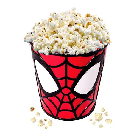 Imagem de Pote para Pipoca Infantil 3D do Homem Aranha Balde Alto Relevo Spidey 2 Litros