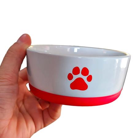 Imagem de Pote para Ração Porcelana Elegante Pequeno 450 ml Cachorro