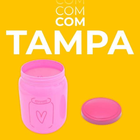 Imagem de Pote Plástico Rosa Estampado 3,6 Litros Com Tampa - Bandeirante
