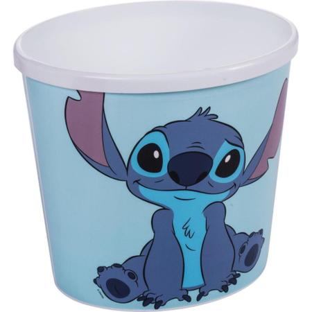 Imagem de Pote Plastico STITCH Balde para Pipoca 2,1L