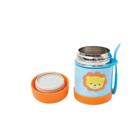 Pote Térmico De Alumínio 320ml Animal Fun Leão 12119 - Buba Imagem de Pote Térmico De Alumínio 320ml Animal Fun Leão 12119 - Buba