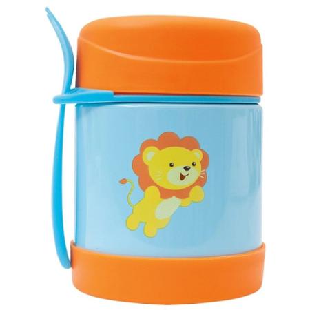 Pote Térmico De Alumínio 320ml Animal Fun Leão 12119 - Buba Imagem de Pote Térmico De Alumínio 320ml Animal Fun Leão 12119 - Buba