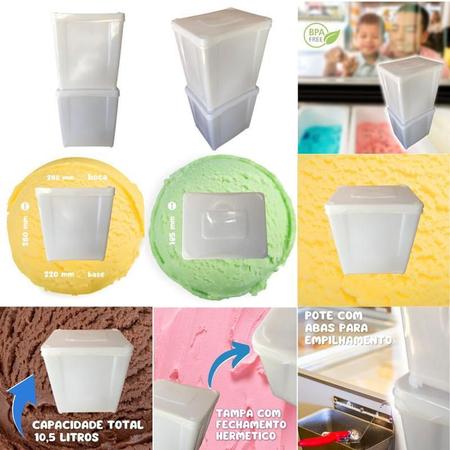 Potes Para Cozinha - Kit 05 Peças - Np Embalagens Imagem de Potes Para Cozinha - Kit 05 Peças