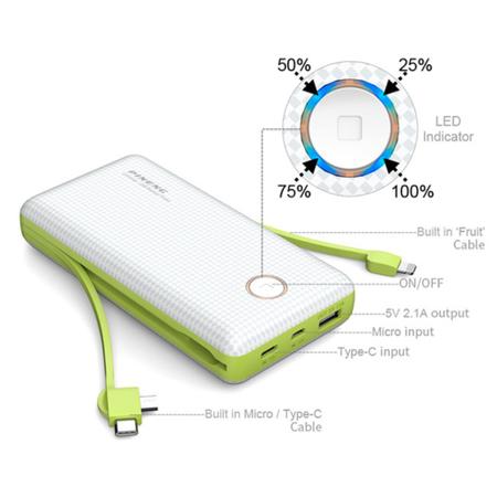 Imagem de Power Bank Carregador Portátil Slim De 20000mah