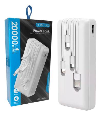 Imagem de Power Bank It Blue 20.000 Mah Carregador Portátil